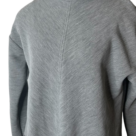 Zara Gray High Neck Long Sleeve Sweater with Sheer Overlay Long Tank Size Medium - Picture 11 of 16